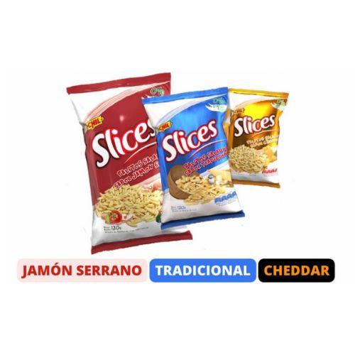 Palitos Salados SLICES x 120grs (Surtido x 33u.) 11u. x Sabor